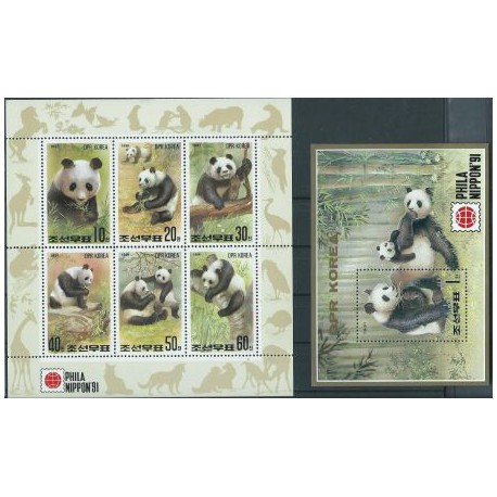 Korea N. - Nr 3165 - 70 Bl 26 11991r - Pandy
