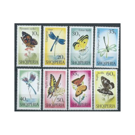 Albania - Nr 1048 - 55 1966r - Motyle