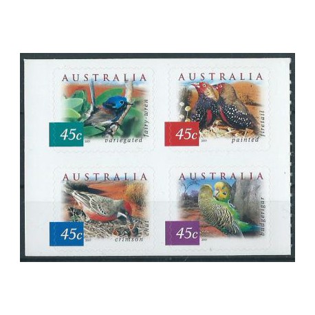 Australia - Nr 2070 - 73 2001r - Ptaki