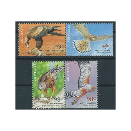 Australia - Nr 2080 - 83 2001r - Ptaki