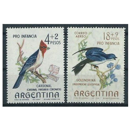 Argentyna - Nr 854 - 55 1964r - Ptaki