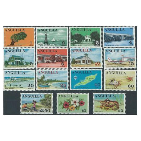 Anguilla - Nr 017 - 31 1967r - Fauna Morska - Latarnia