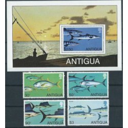 Antigua - Nr 543 - 46 Bl 43 1979r - Ryby