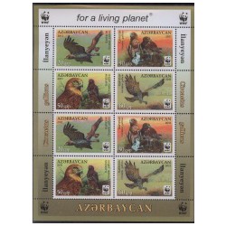 Azerbejdżan - Nr 893 - 96 Klb 2011r - WWF - Ptaki