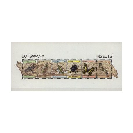 Botswana - Bl 151981r - Motyl - Insekty