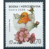 Bośnia i Hercegowina Mostar - Nr 224 2008r - Kwiaty - Ptak