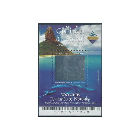 Brazylia - Bl 124 2003r - Ssaki morskie - Hologram