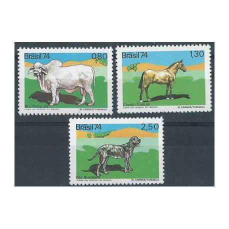 Brazylia - Nr 1459 - 61 1974r - Pies  -  Koń