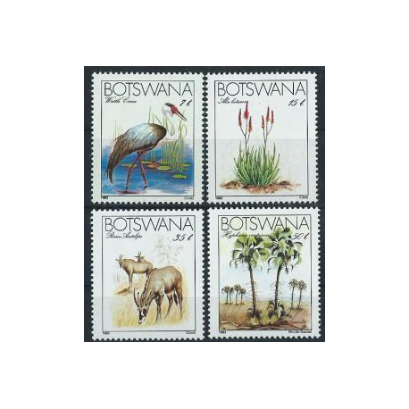 Botswana -  Nr 325 - 28 1983r - Ptaki - Ssaki