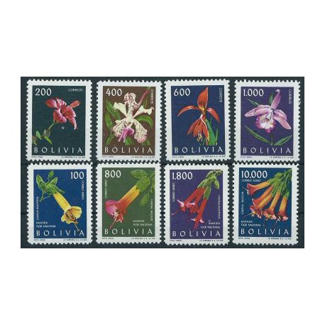 Boliwia - Nr 672 - 79 1962r - Kwiaty