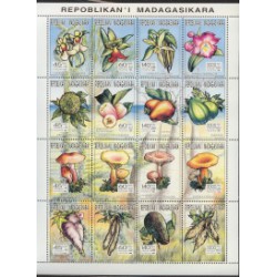Madagaskar - Nr 1626 - 41 Klb1993r - Kwiaty - Grzyby