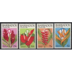 Barbados - Nr 666 - 69 1986r - Kwiaty  -  Boże Narodzenie