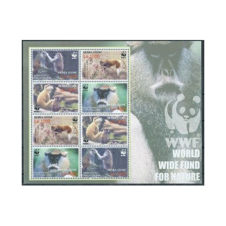Sierra Leone - Nr 4694 - 97 Klb 2004r - WWF - Ssaki