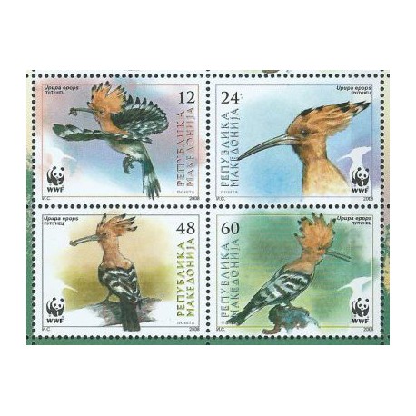 Macedonia - Nr 453 - 56 2008r - WWF - Ptaki