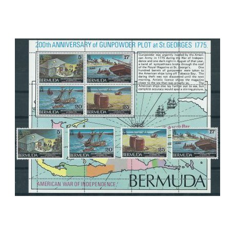 Bermudy - Nr 318 - 21 Bl 3 1975r - Marynistyka