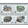 Benin - Nr 1159  - 62 Pasek 1999r - WWF - Gady