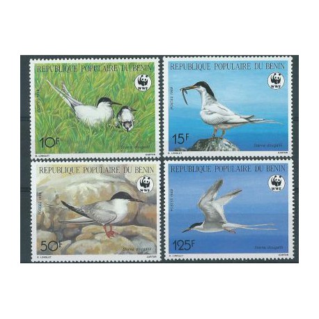 Benin - Nr 476 - 79 1989r - WWF - Ptaki