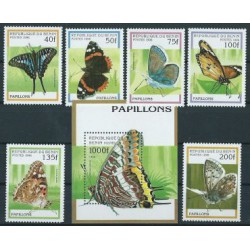 Benin - Nr 778 - 83 Bl 784 1996r - Motyle