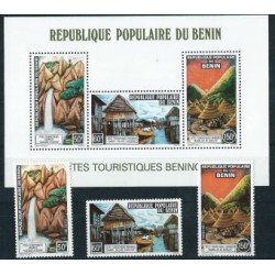 Benin - Nr 112 - 14 Bl 3 1977r - Krajobrazy - Wodospad