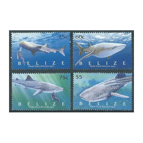 Belize - Nr 1279 - 82 2004r - Ryby -  Płetwonurek