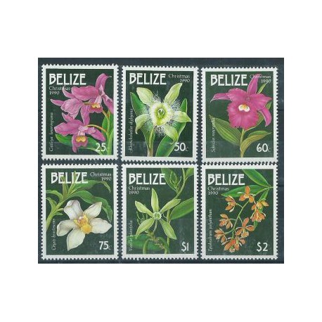 Belize - Nr 1056 - 61 1990r - Kwiaty -  Boże Narodzenie