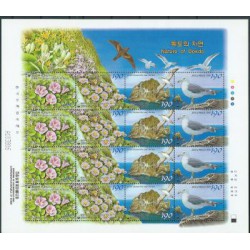 Korea S. -  Nr 2384 - 87 KLb 2004r  -  Kwiaty  -  Ptaki