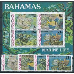 Bahama - Nr 414 - 17 Bl 20 1977r - Fauna morska