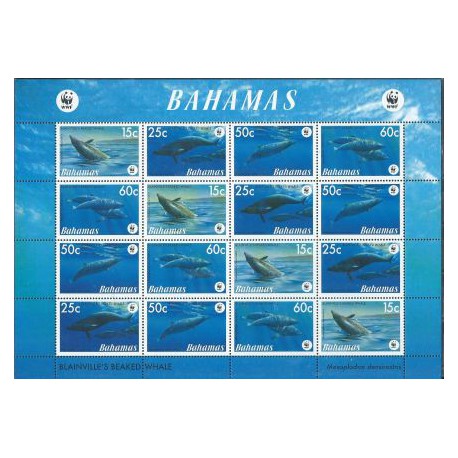 Bahama - Nr 1281 - 84  Klb 2006r - WWF - Ssaki Mor.