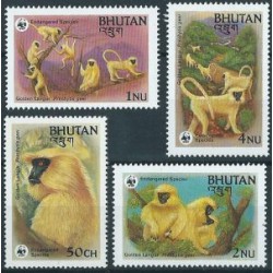 Bhutan - Nr 840 - 43 1984r - WWF - Ssaki