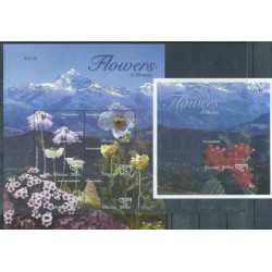 Bhutan - Nr 2338 - 43 Bl 456 2002r - Kwiaty