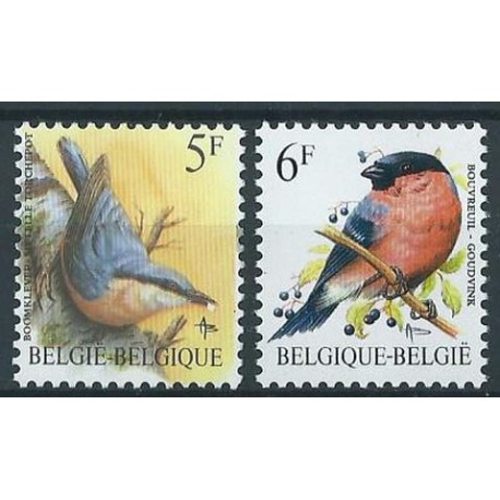 Belgia - Nr 2346 - 47 1988r - Ptaki