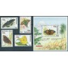 Barbados - Nr 782 - 85 Bl 27 1991r - Motyle