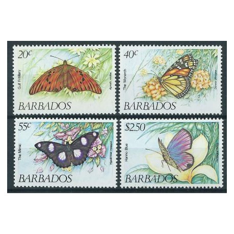 Barbados - Nr 575 - 78 1983r - Motyle