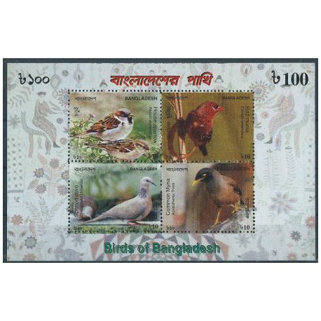 Bangladesz - Bl 39 2010r - Ptaki