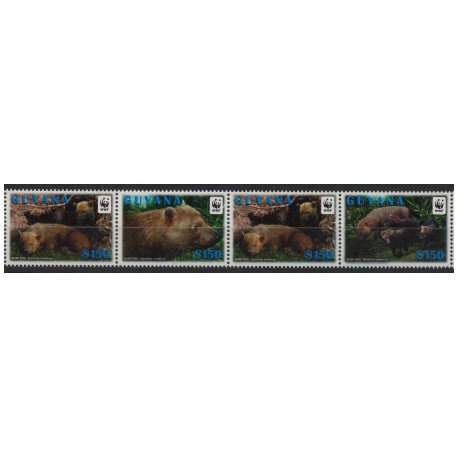 Guyana - Nr 8194 - 97 2011r - WWF -  Ssaki