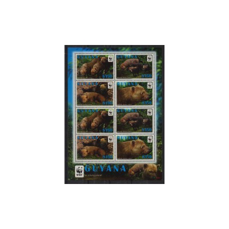 Guyana - Nr 8194 - 97 Klb m 2011r - WWF - Ssaki