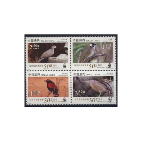 Macau - Nr 1747 - 50 2011r - WWF - Ptaki
