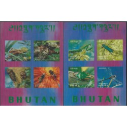 Bhutan - Bl 21 - 22 1969r - Insekty - Pszczoła