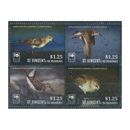 St. Vincent Gr. - Nr 4 zn2015r - WWF - Ptaki