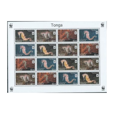 Tonga - Nr 1756 - 59 Klb 2012r - WWF - Ryby