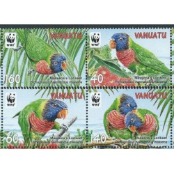 Vanuatu - Nr 1443 - 46 2011r - WWF - Ptaki