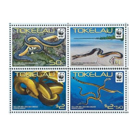 Tokelau - Nr 408 - 11 2011r - WWF - Fauna morska - Gady