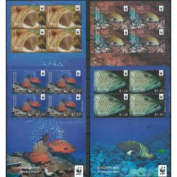 Aitutaki - Nr 782 - 85 Klb 2010r - WWF , Ryby