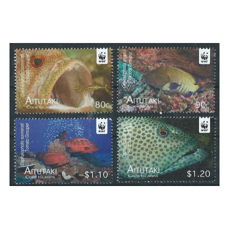 Aitutaki - Nr 782 - 85 2010r - WWF -  Ryby