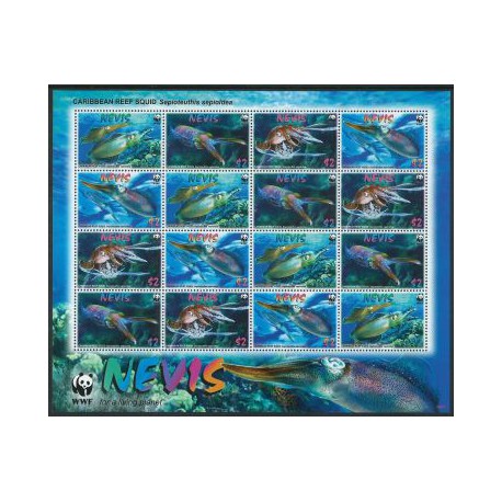 Nevis - Nr 2380 - 83 Klb 2009r - WWF - Fauna morska