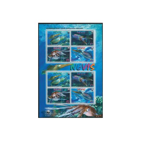 Nevis - Nr 2380 - 83 Klb 2010r - WWF - Fauna morska