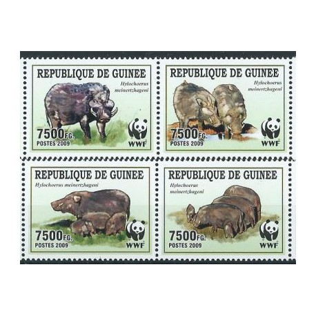 Gwinea - Nr 6714 - 17 Pasek 2009r - WWF -  Ssaki