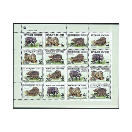 Gwinea -  Nr 6714 - 17 Klb D 2009r - WWF - Ssaki