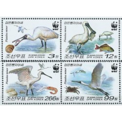 Korea N. - Nr 5495 - 98 Pasek 2009r - WWF - Ptaki