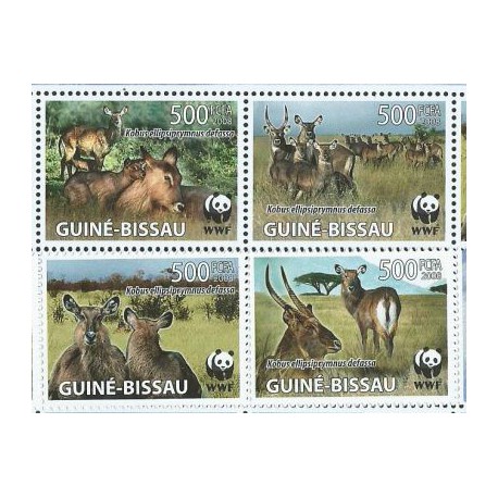 Gwinea - Bissau - Nr 3919 - 22 Pasek 2008r - WWF - Ssaki